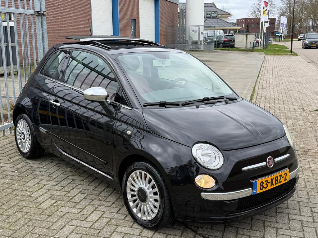 Fiat 500 1.2 Lounge AUTOMAAT! Panorama l Airco l LEER l MTF-, Euro 5, Gebruikt, 4 cilinders, Bedrijf