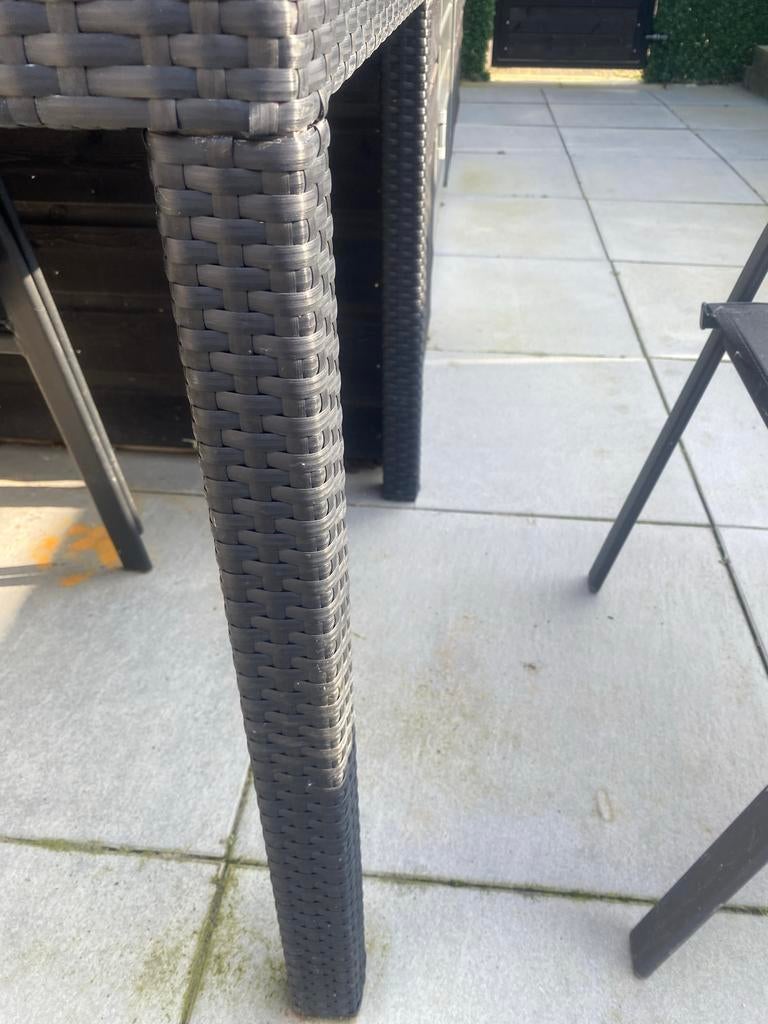 Tuintafel ZGAN met GRATIS stoelen en kussens, Tuin en Terras, Tuintafels, Ophalen of Verzenden, Zo goed als nieuw, Rechthoekig