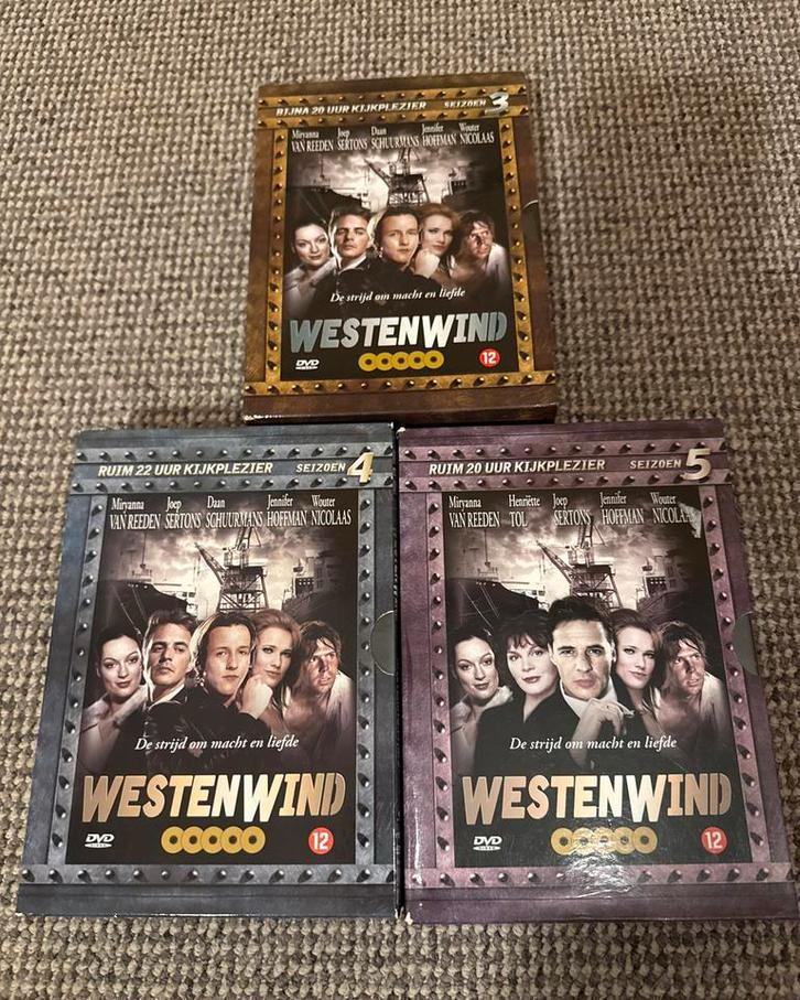 Westenwind DVD Boxsets Seizoen 3, 4 en 5, Cd's en Dvd's, Dvd's | Tv en Series, Zo goed als nieuw, Drama, Boxset, Vanaf 12 jaar