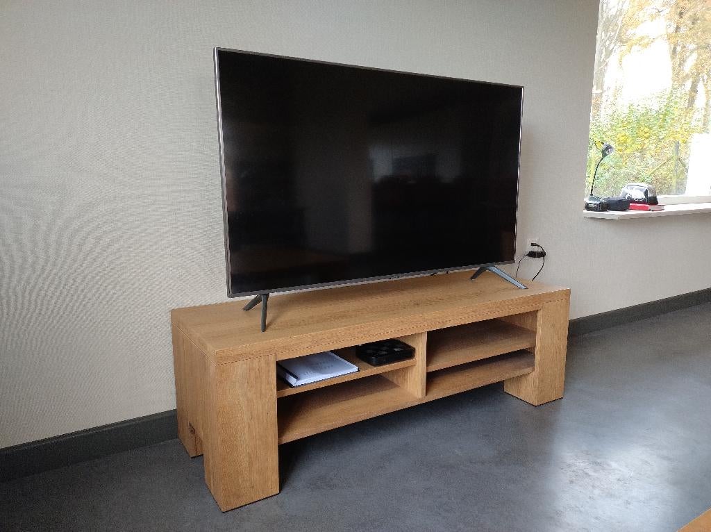 TV meubel eiken, Huis en Inrichting, Kasten | Televisiemeubels, Ophalen, Gebruikt, 100 tot 150 cm, Eiken