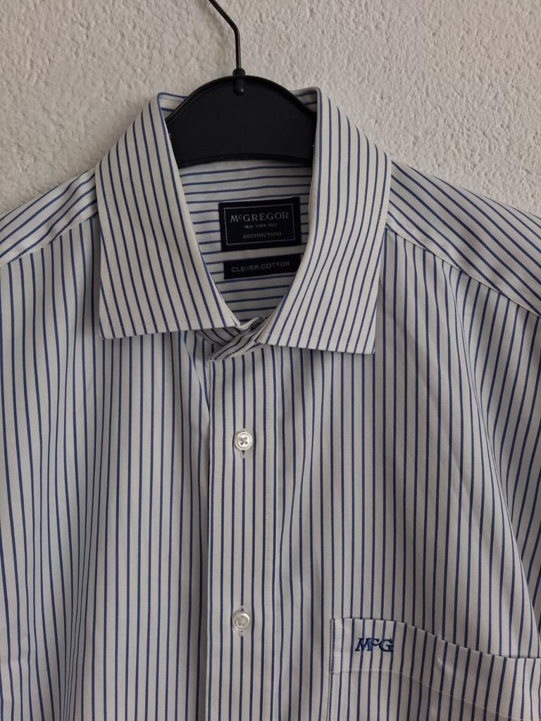 McGregor overhemd gestreept, maat 43 (XL), Ophalen of Verzenden, Zo goed als nieuw, Halswijdte 43/44 (XL), McGregor