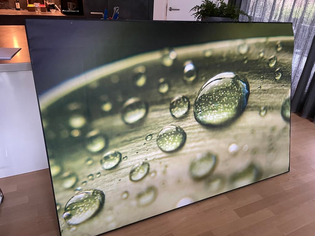 Groot frame met geluidsdempend doek, Groen, Gebruikt, Textiel, Wandbord of Wandpaneel