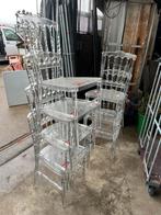 Napoleon stoelen transparant met defect, Doos, 60 cm of meer, Minder dan 35 cm, Ophalen of Verzenden