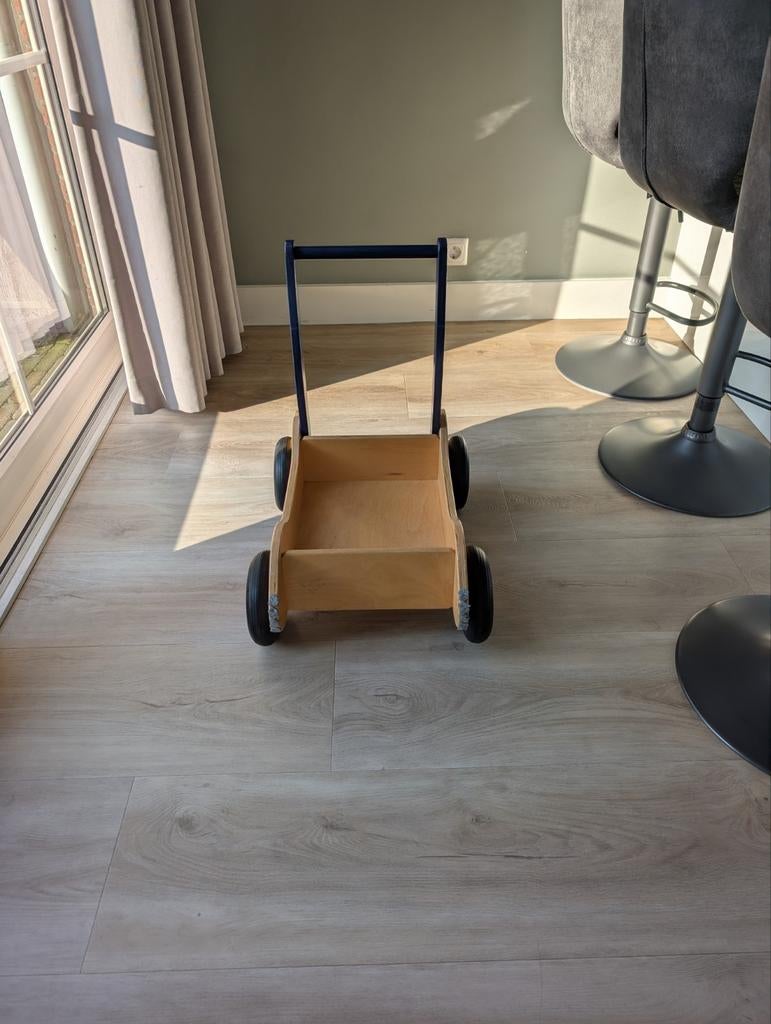 Van Dijk Toys houten loopwagen, Ophalen, Zo goed als nieuw, Jongen of Meisje