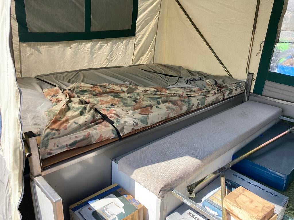 Scout Vouwwagen - Compact en Klaar voor Avontuur, Caravans en Kamperen, Vouwwagens, Ophalen of Verzenden, Grijs, Meer dan 6, Overige merken