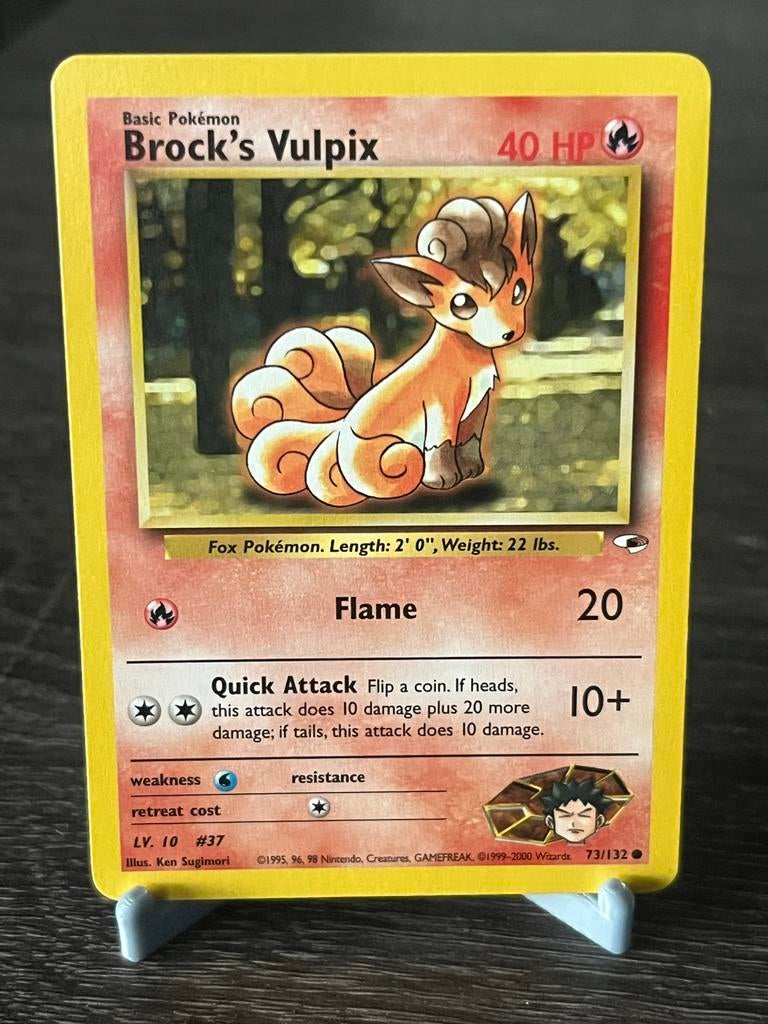 Brock's Vulpix (73/132) - Gym Challenge- Good, Ophalen of Verzenden, Gebruikt, Losse kaart