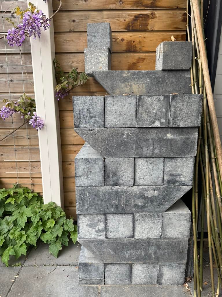 Stapelblokken voor border, Ophalen, Overige typen, Zo goed als nieuw, Minder dan 5 m²