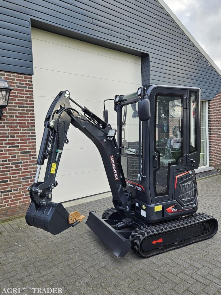 Minigraafmachine 1.5T Joystick | 1500KG | YAMA S15K | KINGWA, Verzenden, Heel Nederland, KINGWAY, Graafmachine
