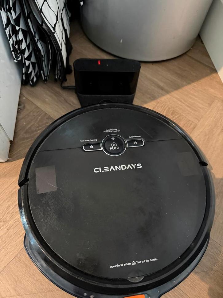 Cleandays Robotstofzuiger met Dweilfunctie, Witgoed en Apparatuur, Stofzuigers, Gebruikt, Robotstofzuiger, Minder dan 1200 watt