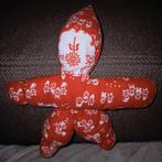 Vintage sigikid stoffen rood witte popje. Jaren '80., Kinderen en Baby's, Speelgoed | Knuffels en Pluche, Ophalen of Verzenden