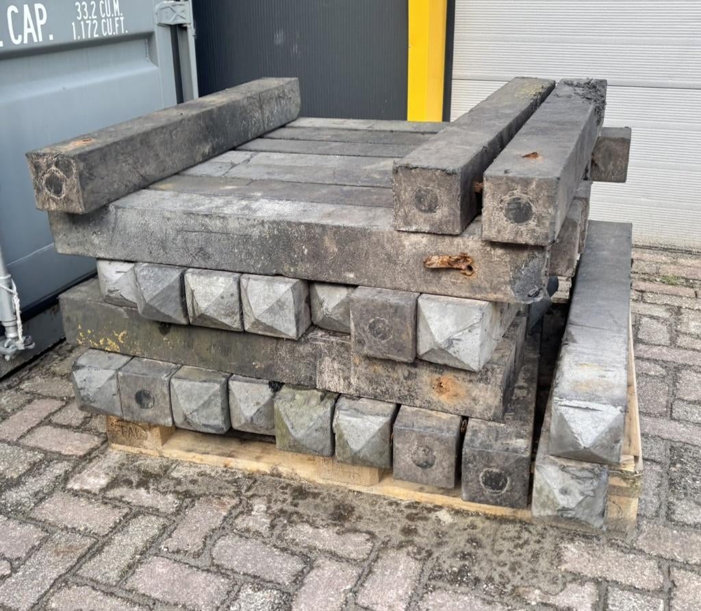 25 stuks kunststof diamantkoppaal / beschermpaal – 100 cm, Ophalen, Gebruikt, Minder dan 180 cm, Palen