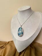 K2 jaspis hanger beschermt hoge trilling inzicht derde oog, Ophalen of Verzenden, Nieuw, Zilver, Met edelsteen