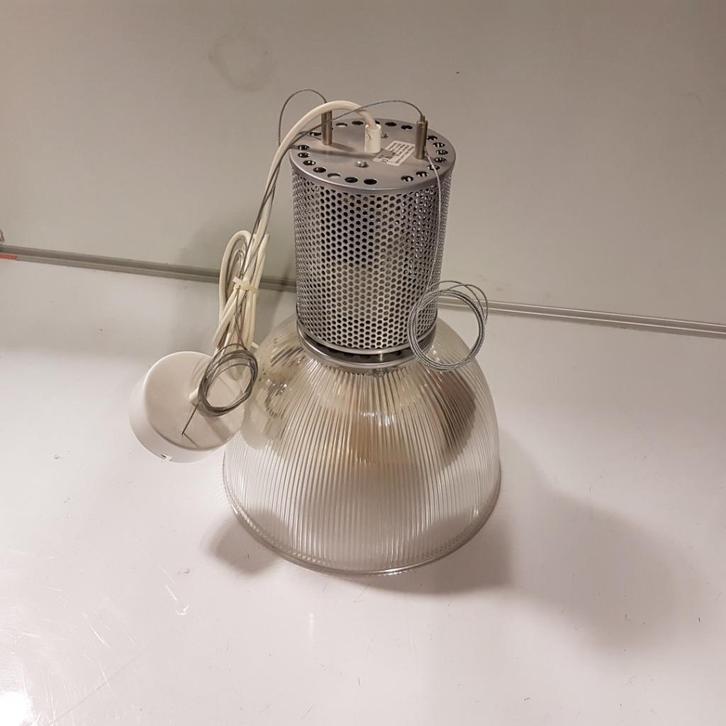 2x Philips aeg megalux industriële hanglamp AFGEPRIJSD!!, Huis en Inrichting, Lampen | Hanglampen, Gebruikt, 75 cm of meer, Ophalen