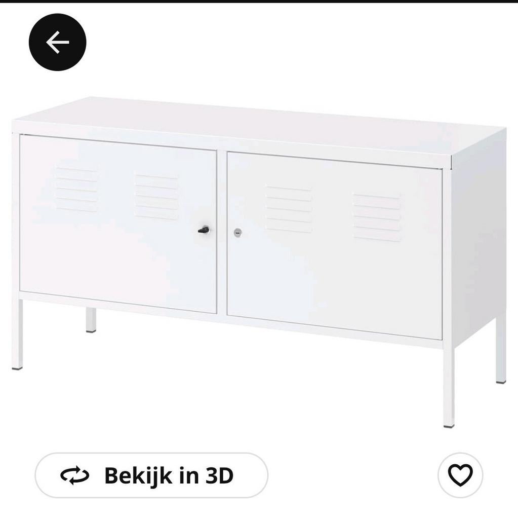 IKEA PS kast wit, 119x63 cm, Ophalen, Zo goed als nieuw