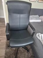 Millberget bureaustoel Ikea zwart leer, Ophalen, Zo goed als nieuw, Zwart, Bureaustoel