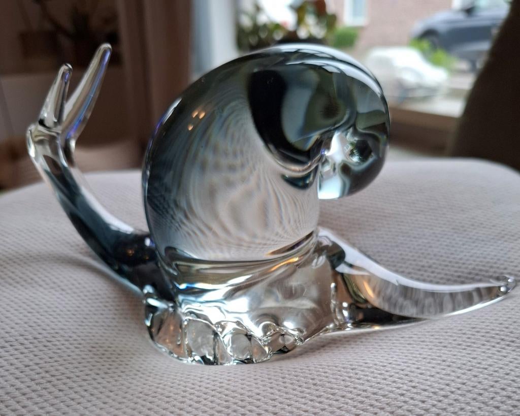 Glazen Murano slak - decoratie, Antiek en Kunst, Antiek | Glas en Kristal, Ophalen of Verzenden