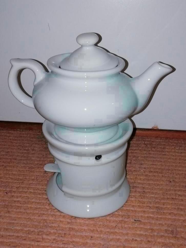 Leuk setje: theepotje met theelichtje, Huis en Inrichting, Keuken | Servies, Nieuw, Ophalen of Verzenden