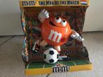 M&M dispenser oranje, automaat nieuw voetbal. 23X22 cm, Ophalen of Verzenden, Nieuw