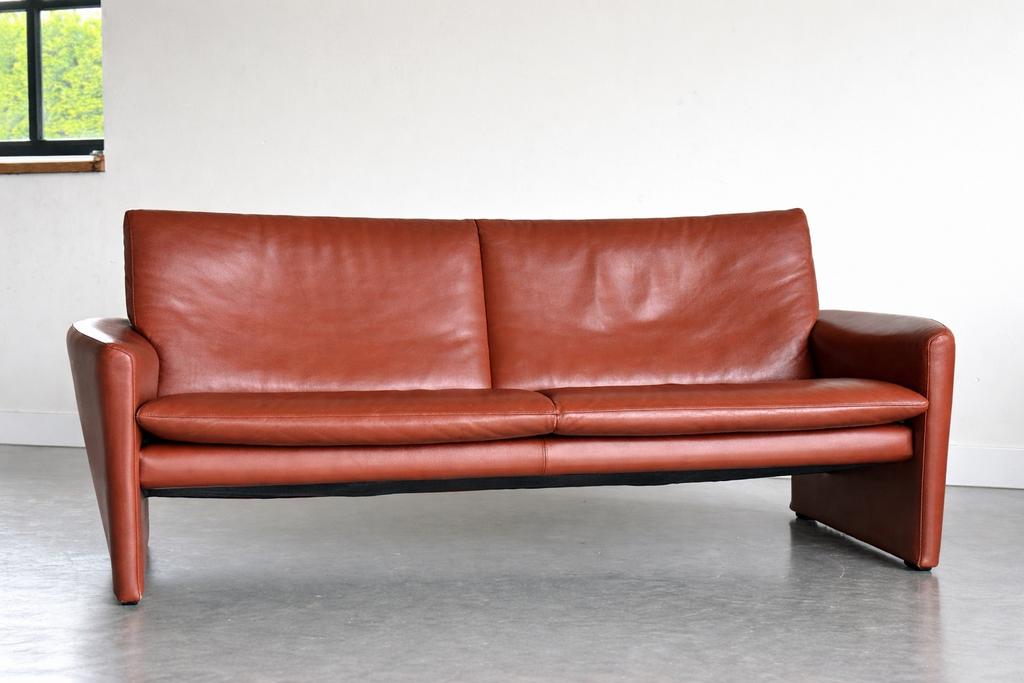 Leolux Set  – | Cognac leder | Als nieuw  (1450.- Set prijs), Huis en Inrichting, Banken | Bankstellen, Leolux, Leolux, Verzenden
