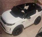 Witte Land Rover Discovery elektrische kinderauto, Ophalen of Verzenden, Zo goed als nieuw