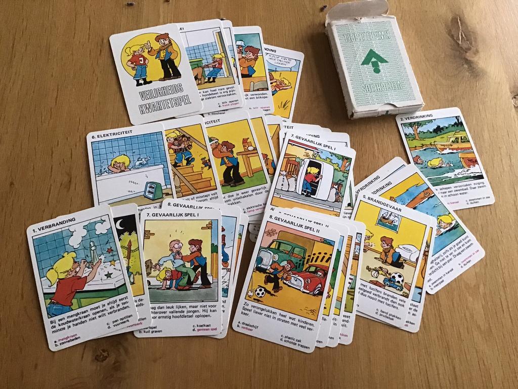 Kwartet spel van vroeger , veiligheid kwartet, Ophalen of Verzenden, Gebruikt, Kwartet(ten)