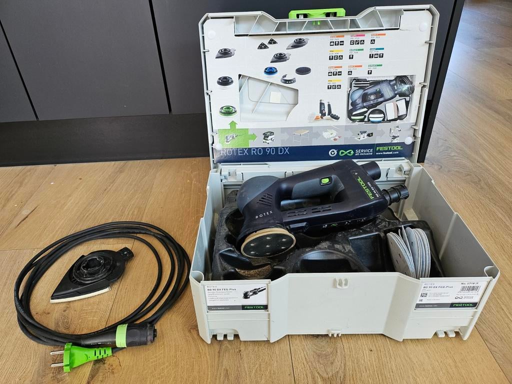 Festool RO 90 DX FEQ plus, Doe-het-zelf en Verbouw, Gereedschap | Schuurmachines, Ophalen of Verzenden, Zo goed als nieuw, Minder dan 600 watt