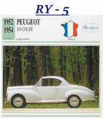 Ry5 autokaart peugeot 203 coupe ( 1952 - 1954 ), Ophalen of Verzenden, Zo goed als nieuw