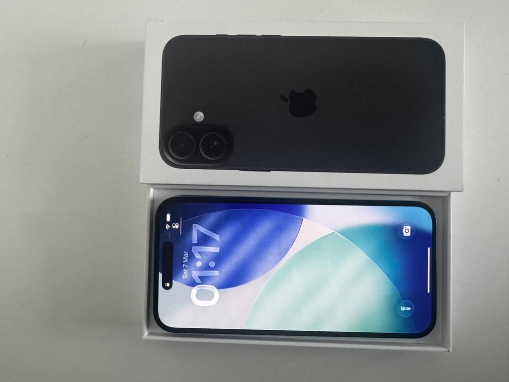 IPhone 16 Plus, Black, 256GB, Telecommunicatie, Ophalen, Zo goed als nieuw, Zwart, 256 GB