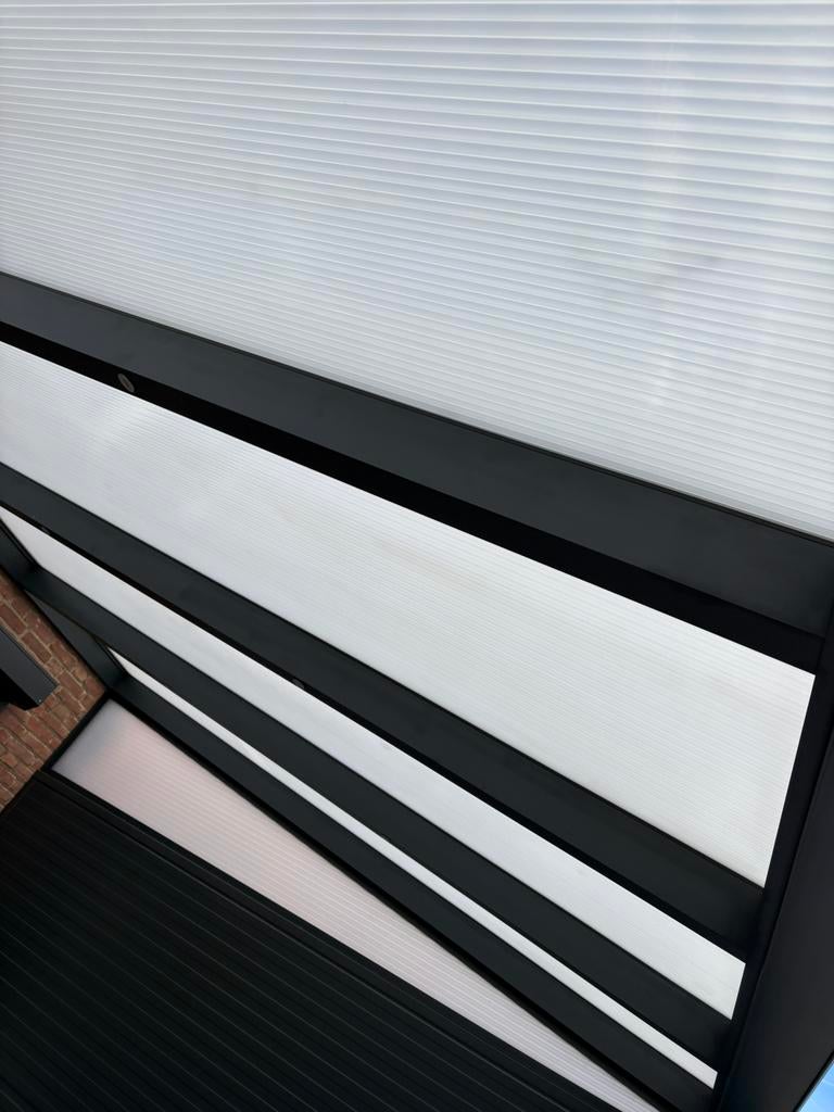 Dakplaten Polycarbonaat melkwit opaal 6 stuks, Ophalen, Zo goed als nieuw, Veranda