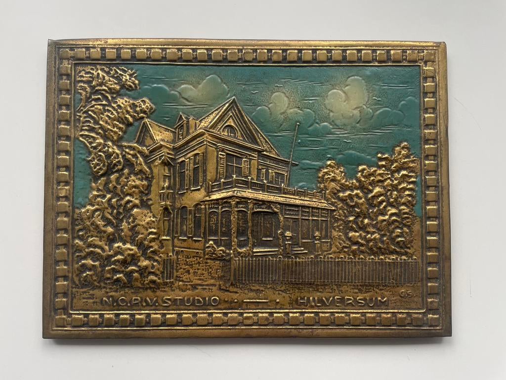 Koperen gravure NCRV studio, Ophalen, Koper