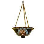 Franse Art Nouveau Majolica hang bloempot, begin 20e eeuw, Ophalen of Verzenden
