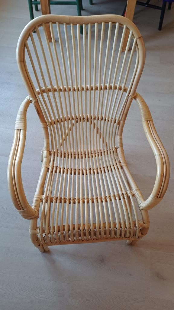 Rotan stoel, Ophalen, Zo goed als nieuw, Bruin, Eén