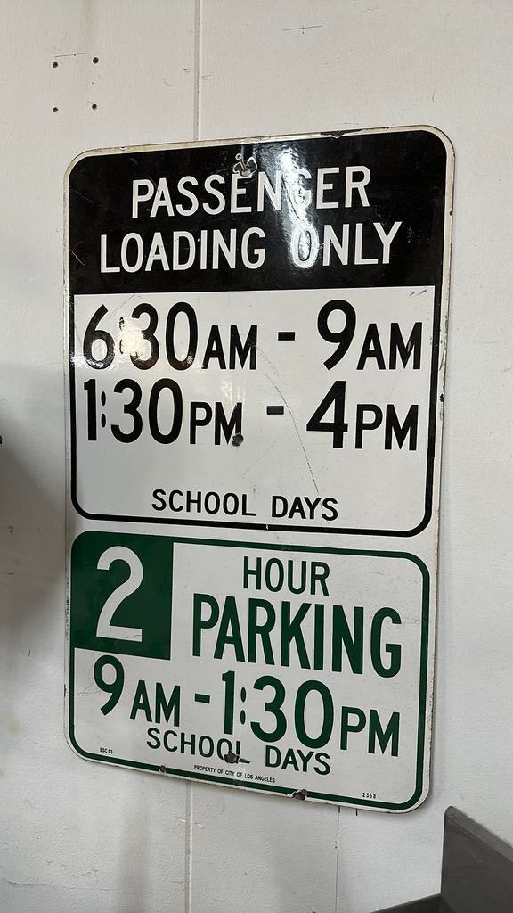 Emaille bord los angeles usa, Ophalen of Verzenden, Zo goed als nieuw