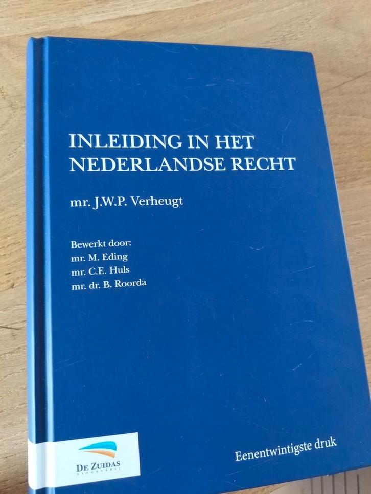 Inleiding Nederlands recht - Verheugt, Boeken, Studieboeken en Cursussen, Gelezen, WO, Alpha, Ophalen of Verzenden