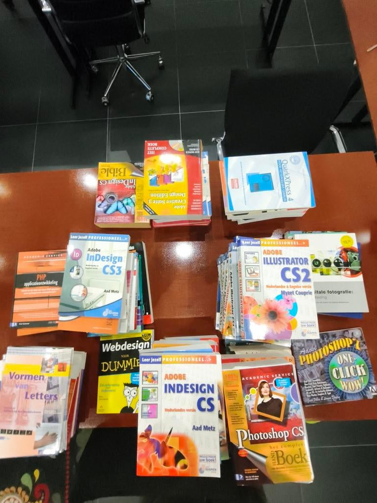 Grote partij DTP, vormgeving en webdesign boeken (nieuw), Ophalen