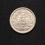 25 cent 1917, Verzenden, Zilver, 25 cent, Koningin Wilhelmina