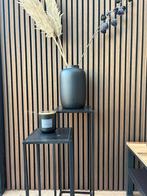 Stijlvolle zwarte vaas met droogbloemen, Overige materialen, 50 tot 75 cm, Zwart, Ophalen of Verzenden