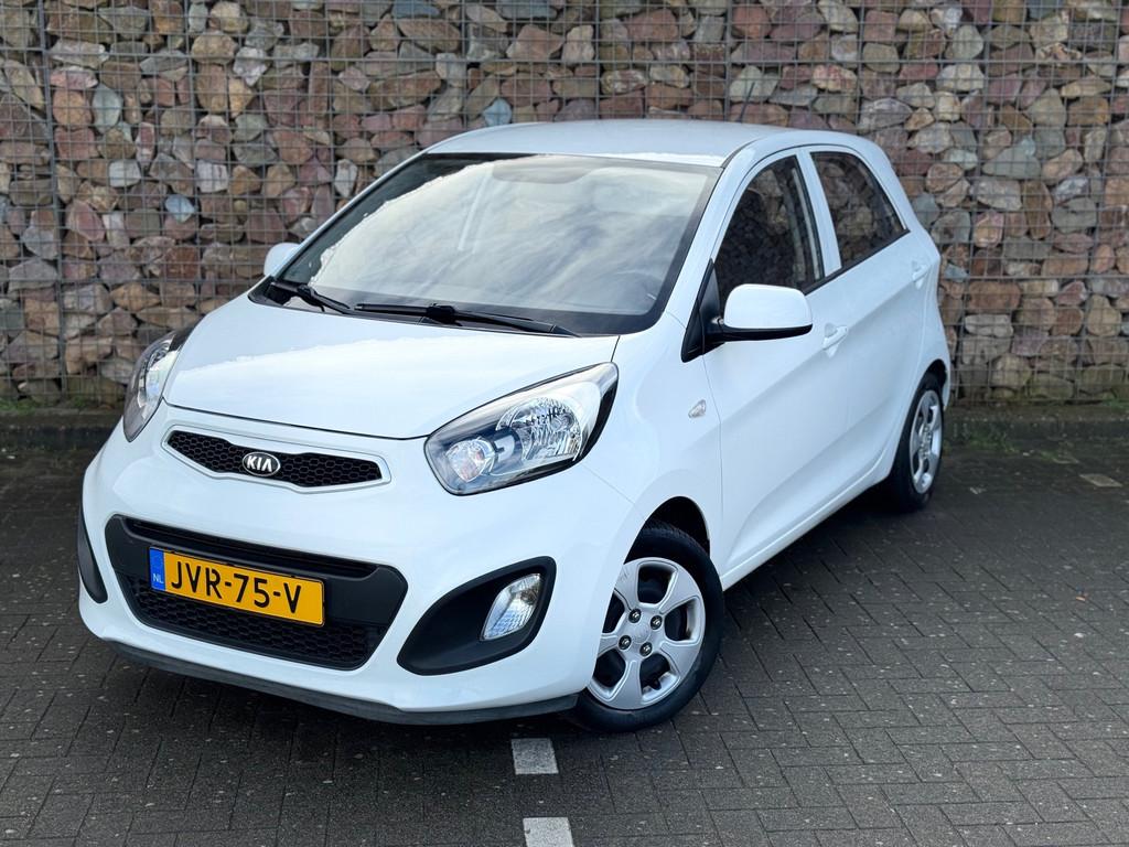 Kia PICANTO 1.2 CVVT ComfortLine Airco Automaat, Auto's, Euro 5, Gebruikt, 4 cilinders, Wit