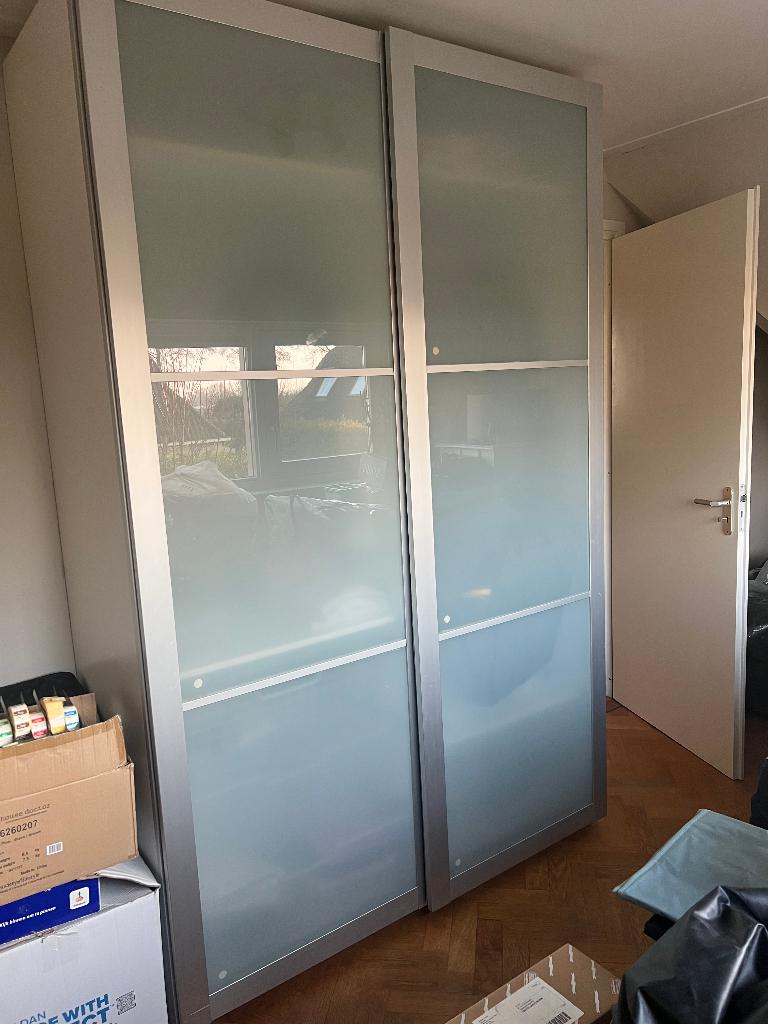 Ikea Pax kast met schuifdeuren afmeting 150 x 236 x 60 cm, Gebruikt, 200 cm of meer, 150 tot 200 cm, Overige houtsoorten