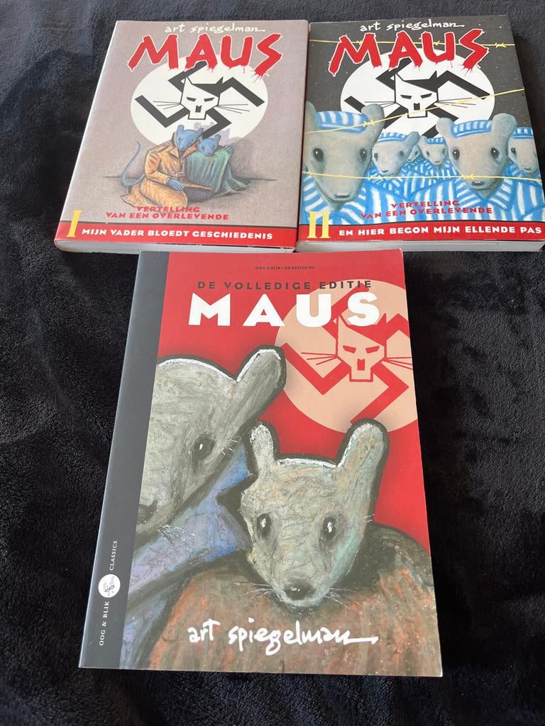 Maus: De Volledige Editie & Deel 1 & 2 (Art Spiegelman), Boeken, Complete serie of reeks, Ophalen of Verzenden, Zo goed als nieuw