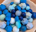 Restpartij silicone kralen BLAUW tinten 54 stuks, Hobby en Vrije tijd, Kralen en Sieraden maken, Ophalen of Verzenden, Nieuw, Kraal