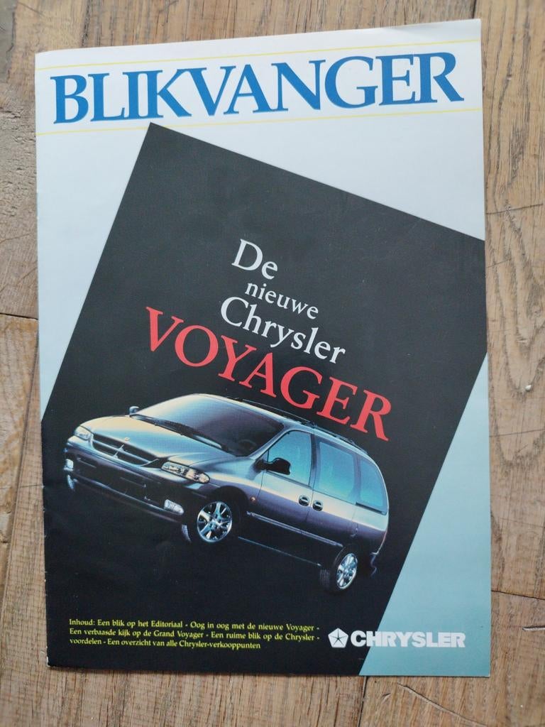 Chrysler Voyager brochure 1996, Ophalen of Verzenden, Zo goed als nieuw, Chrysler