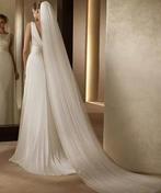 Elegante bruidssluier met kam 3 Meter, Ophalen of Verzenden, Nieuw, Wit, Accessoires