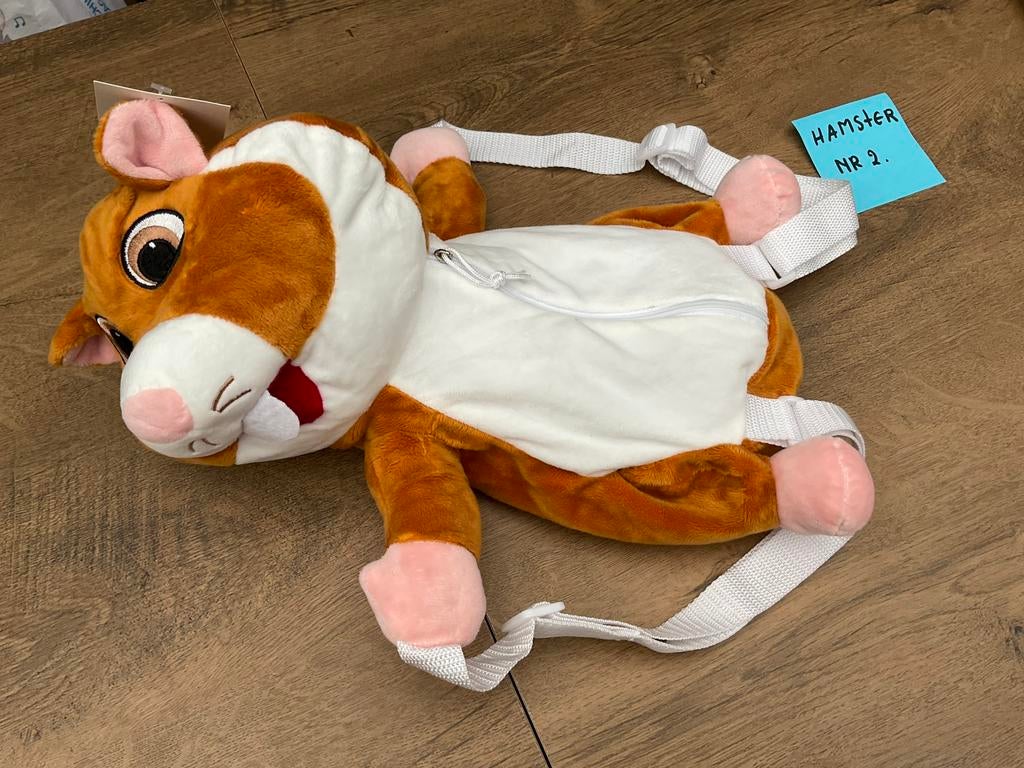 Nieuwe hamster knuffel rugzak pluche hamster Albert Heijn, Verzamelen, Supermarktacties, Albert Heijn, Ophalen