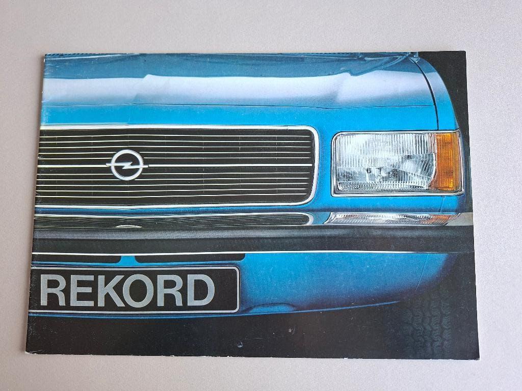 AUROFOLDER OPEL REKORD 1977 div types, Ophalen of Verzenden, Zo goed als nieuw, Opel