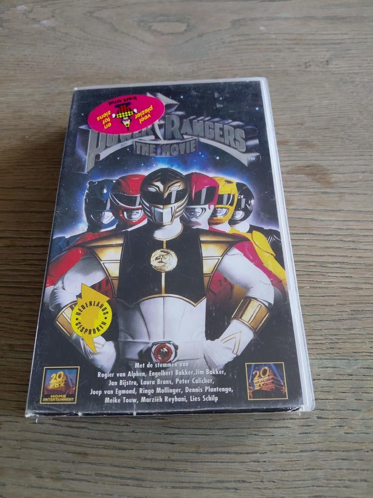 Mighty Morphin Power Rangers The Movie VHS Bart smit sticker, Cd's en Dvd's, VHS | Kinderen en Jeugd, Alle leeftijden, Ophalen of Verzenden