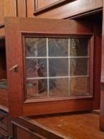 Twee glas in lood deurtjes van oude kast, Ophalen of Verzenden