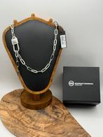 “CHAIN LOCK” buddha to buddha ketting 60cm “NIEUW”, Met hanger, Ophalen of Verzenden, Zo goed als nieuw, Zilver