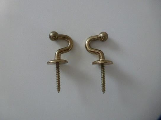 2 x goudkleurige embrasse embrasses voor gordijnen vitrage, Ophalen, Nieuw, Minder dan 50 cm, Minder dan 100 cm
