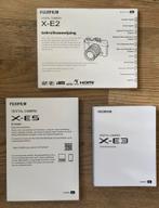 Handleidingen Fujifilm X-E2, X-E3, X-E5 Digitale Camera's, Ophalen of Verzenden, Gelezen